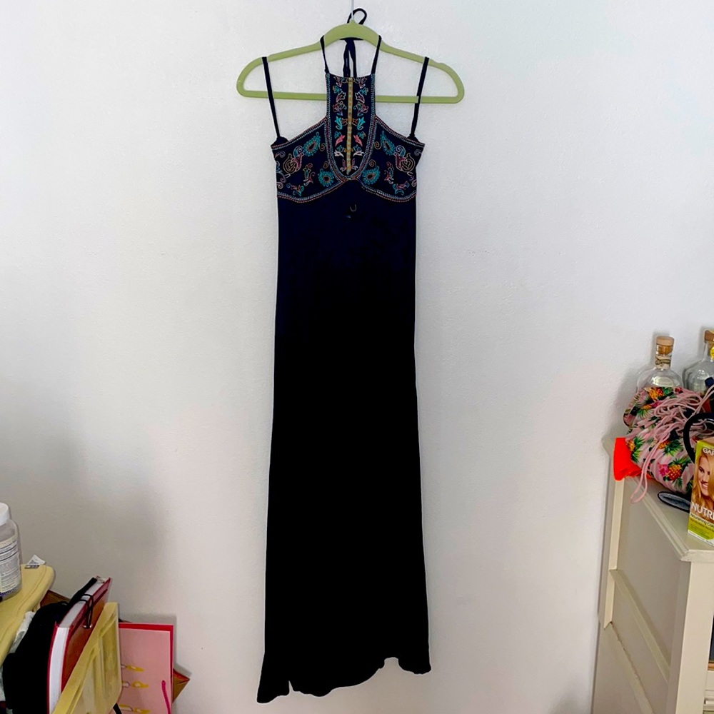 Beautiful long black bohemian dress